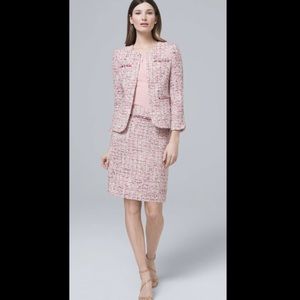 White House Black Market Tweed Boot Skirt